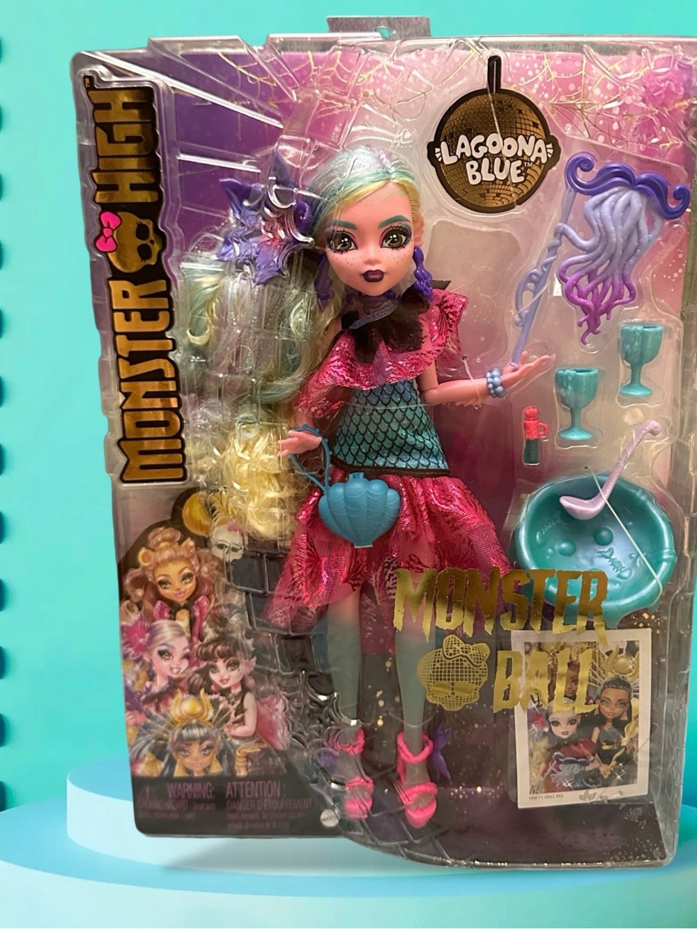 monster high Lagoona Blue Doll - Pink, Aqua & Purple